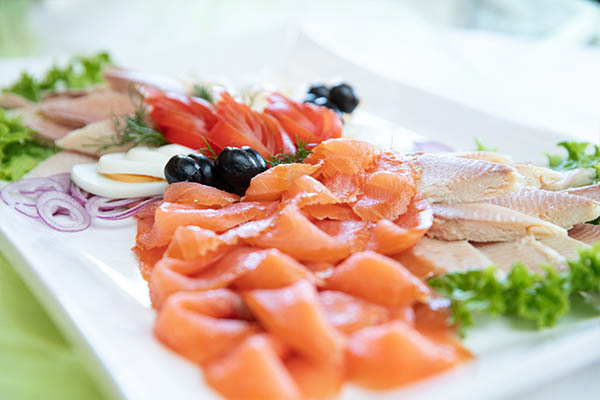 Fisch Aufschnitt des Cateringservice von Blessing-Kurz